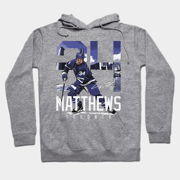 Auston Matthews Toronto Landmark Hoodie by lavonneroberson